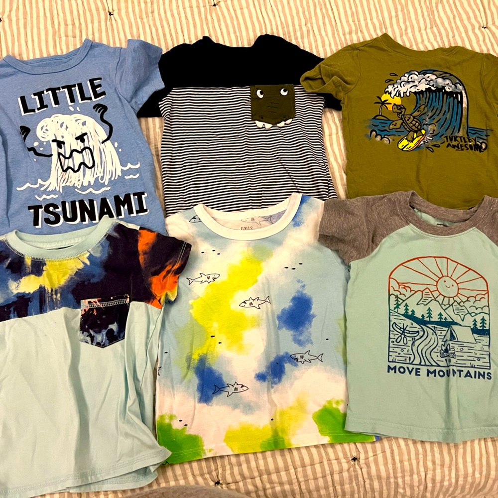 6 Summer T-Shirts - 2T